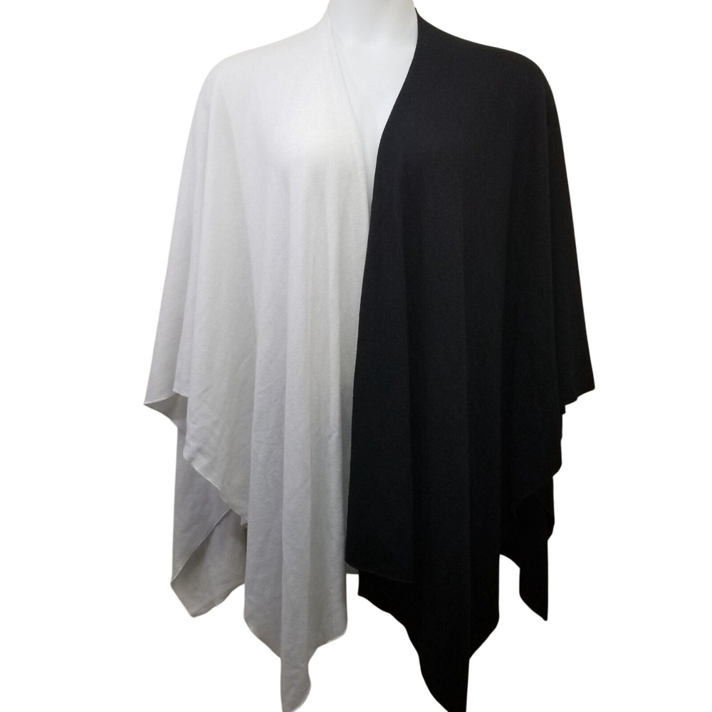 Donni Charm Zoe Report Wonder Cape Scarf Wrap Shawl Asymmetrical Color Block